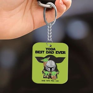 Best Dad Ever Personalized Keychain 05DNHN3105HH - Keychains - GoDuckee
