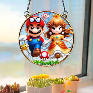 Personalized Gifts For Couple Suncatcher Ornament 01ohpu030125 - Ornament - GoDuckee
