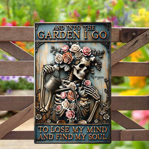 Garden Skull Art Metal Sign - Personalized Gifts For Gardening Lovers 01QHQN100725 - Metal Signs - GoDuckee