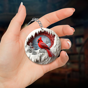 Personalized Gifts For Family Memorial Keychain 06kaqn191224 Cardinal Keychain - Keychains - GoDuckee