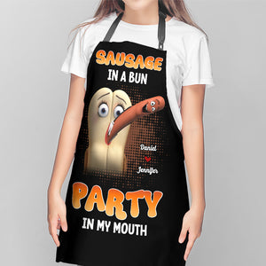 Personalized Gifts For Wife Aprons Party In My Mouth - Aprons - GoDuckee