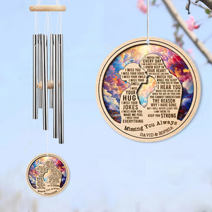 Missing You Always-HAPYC - Custom Shape Acrylic Wind Chimes- Husband Memorial Wind Chimes - Wind Chimes - GoDuckee