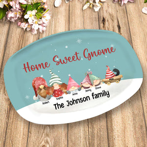 Happy Family, Life Is Better With Grandkids, Personalized Resin Plate, Gifts For Family, Unique Christmas Gifts, Xmas Home Decor - Resin Plate - GoDuckee