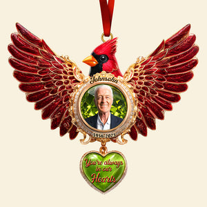 Cardinal Memorial Christmas Ornament – Custom Photo Gifts For Loved Ones In Heaven 02tgqn011025 - Ornament - GoDuckee