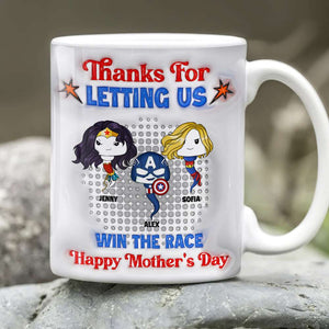 Personalized Gifts For Mom Coffee Mug Mother's Day Funny Super Mom 02OHMH060325HA - Coffee Mug - GoDuckee