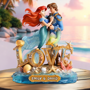 Undersea Couple Plaque - Personalized Gifts For Couple 01tgpu070525 - Shaped Plaques - GoDuckee