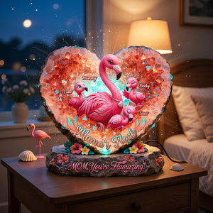 Flamingo Mama Light Box - Personalized Gifts For Mothers 02hudt130426 - Light Box - GoDuckee