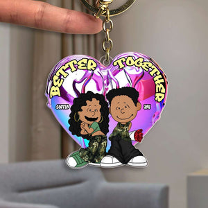 Personalized Gifts For y2k Couple Keychain 012OHMH301224HG - Keychains - GoDuckee