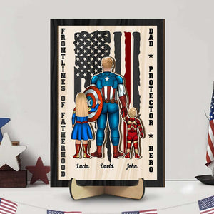 Father's Day Personalized Wood Sign 02DNHN270423TM - Wood Sign - GoDuckee