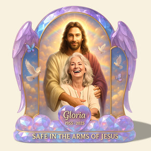 Heaven Memorial Acrylic Plaque Custom Photo Gifts For Heaven 04NADT190525 - Shaped Plaques - GoDuckee