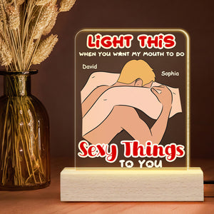 Personalized Gifts For Couple LED Light Make Love Couple 07OHDT080124 - Led Night Light - GoDuckee