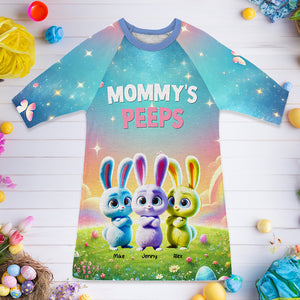Personalized Gifts For Grandma Raglan Dress, Easter Day Bunny Peeps 01TGMH110325 - AOP Products - GoDuckee