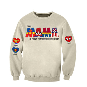 Super Mama Personalized Gifts For Mom Shirt 02OHQN220325 - AOP Products - GoDuckee