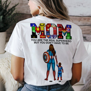Personalized Gifts For Mom Shirt 02qhtn070325pa Mom You Are The Real Hero - Shirts - GoDuckee