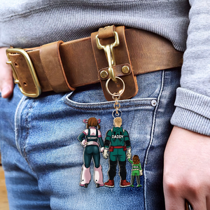 Personalized Gifts For Family Keychain Anime Family 01QHHU260225HH - Keychains - GoDuckee