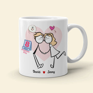 Couple Personalized Coffee Mug - Coffee Mug - GoDuckee