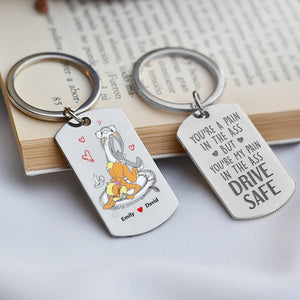 Personalized Gifts For Couple Keychain 04OHQN220624 - Keychains - GoDuckee