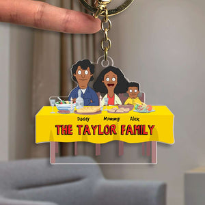 Personalized Gifts For Family Keychain Family Meal 04OHMH261224HG - Keychains - GoDuckee
