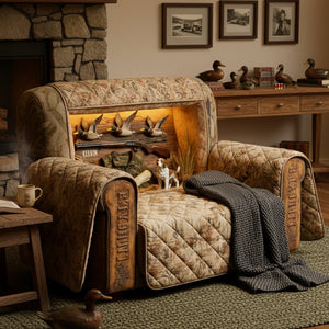 Duck Hunting Quilted Sofa Cover - Personalized Gifts For Hunters 04kita050226 - Sofa Cover - GoDuckee