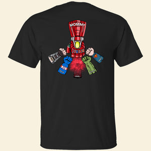 Personalized Gifts For Mom Shirt Super Fist Bump Mom And Kids 04ACQN180324HA - 2D Shirts - GoDuckee