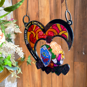 Personalized Gifts For Couple Suncatcher Window Hanging Ornament 02hupu180524hh - Ornaments - GoDuckee