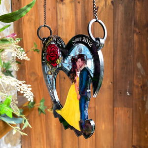 Personalized Gifts For Couples Suncatcher Window Hanging Ornament 03htpu170524pa - Ornaments - GoDuckee