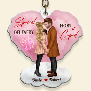 Special Delivery From Cupid, Personalized Keychain, Romantic Love Couple Gifts - Keychains - GoDuckee