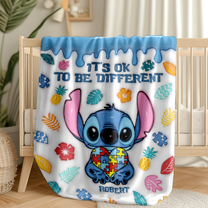 Personalized Gifts For Autism Blanket Inflated Effect 03ohpu200225 - Blanket - GoDuckee