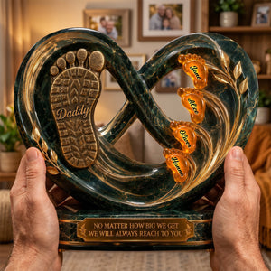 Footprints Acrylic Plaque - Personalized Gifts For Dads 04todh120526 - Shaped Plaques - GoDuckee