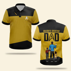 Dad The Greatest Dad 04htqn050623hh Personalized AOP Polo Shirt - AOP Products - GoDuckee