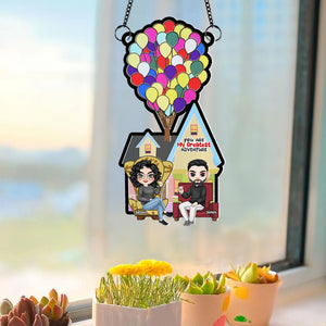 Personalized Gifts For Couple Suncatcher Ornament 04kapu040724 - Ornament - GoDuckee