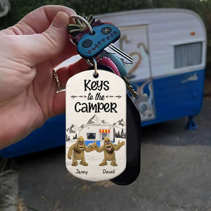 Bigfoot 04qhhn041223, Personalized Stainless Steel Keychain - Keychains - GoDuckee