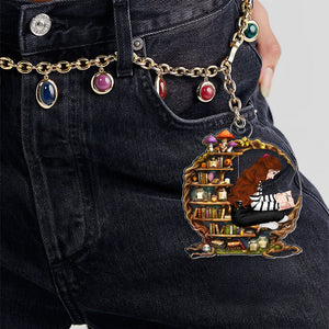 Personalized Gifts For Girl Book Lovers Keychain 02NAMH280225HG - Keychains - GoDuckee