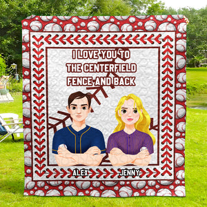 Personalized Gift For Baseball Couple Quilt Bedding Set Special Line 02KAMH261224HG - Blanket - GoDuckee
