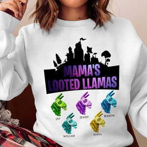 Personalized Gifts For Mom Shirt Mama's Looted Llamas 01KAMH230224 - 2D Shirts - GoDuckee