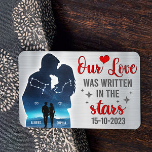 Personalized Gifts For Couple Aluminum Wallet Card 03xqqn020125 - Wallet Card - GoDuckee