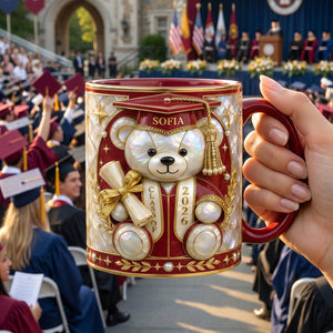 Lovely Bear - Celebrate Graduation Accent Mug - Personalized Gifts For Graduates 04tytn080526 - Coffee Mug - GoDuckee