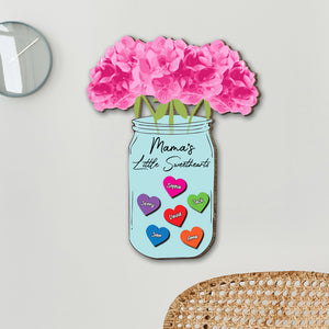 Personalized Gifts For Mom Wood Sign Mama's Little Sweethearts Mother's Day Gifts - Wood Signs - GoDuckee