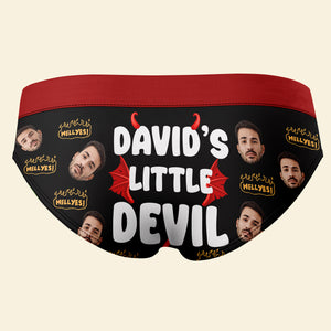 Custom Photo Gifts For Couple Women's Briefs Little Devil - Boxers & Briefs - GoDuckee