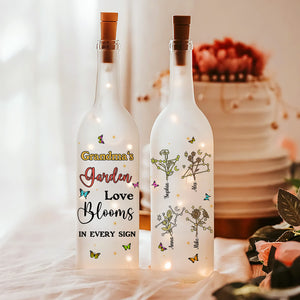 Personalized Gift For Grandma Bottle Lamp Zodiac Sign 04OHMH210225 - Bottle Lamp - GoDuckee