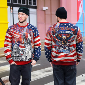 250th America Anniversary 3D Shirt - Personalized Gifts For Patriots 04hulu280126 - AOP Products - GoDuckee