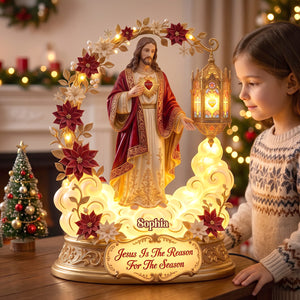 Sacred Heart Of Jesus Acrylic Light Box - Personalized Gift For Christians 05PGTN231026 - Light Box - GoDuckee