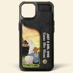 Personalized Gifts For Horse Lovers Leather Flip Wallet Phone Case 05tgqn260225tm - Phone Case - GoDuckee