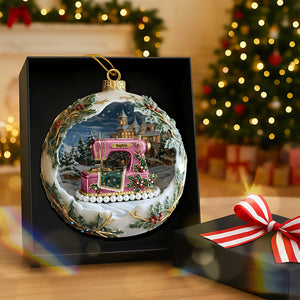 Antique Sewing Machine Ornament - Personalized Gifts For Sewing Lovers 06QHQN041125 - Ornament - GoDuckee
