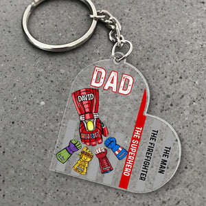 Firefighter The Firefighter The Man 051qhqn260523ha Personalized Keychain - Keychains - GoDuckee