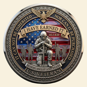 The Sacrifice Of Veterans Printed Metal Coin - Personalized Gifts For Veterans 02padt270226 - Coin - GoDuckee