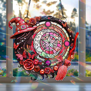 Mystical Witch Suncatcher - Personalized Gifts For Witch Lovers 10TOLU150725 - Ornament - GoDuckee