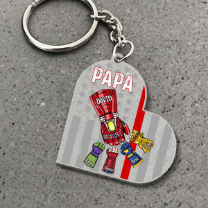 Dad American Flag 02qhqn230523ha Personalized Keychain - Keychains - GoDuckee