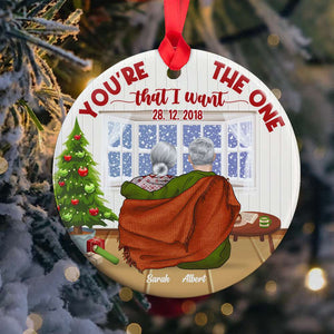 You're The One That I Want, Gift For Couple, Personalized Ornament, Christmas Couple Ornament, Couple Gift - Ornament - GoDuckee