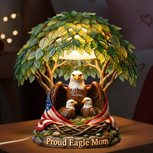 American Proud Mom Acrylic Light Box - Personalized Gifts For Mother's Day 04naqn160426 - Light Box - GoDuckee